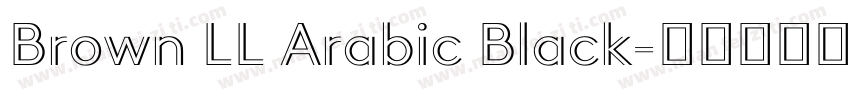 Brown LL Arabic Black字体转换